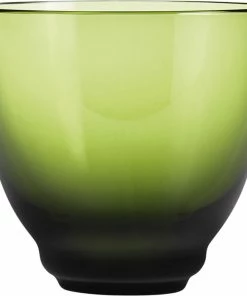 Holmegaard Flow Vandglas Olivengrøn 35 Cl