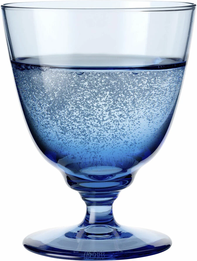 Holmegaard Flow Glas På Fod Blå 35 Cl - Billede 2