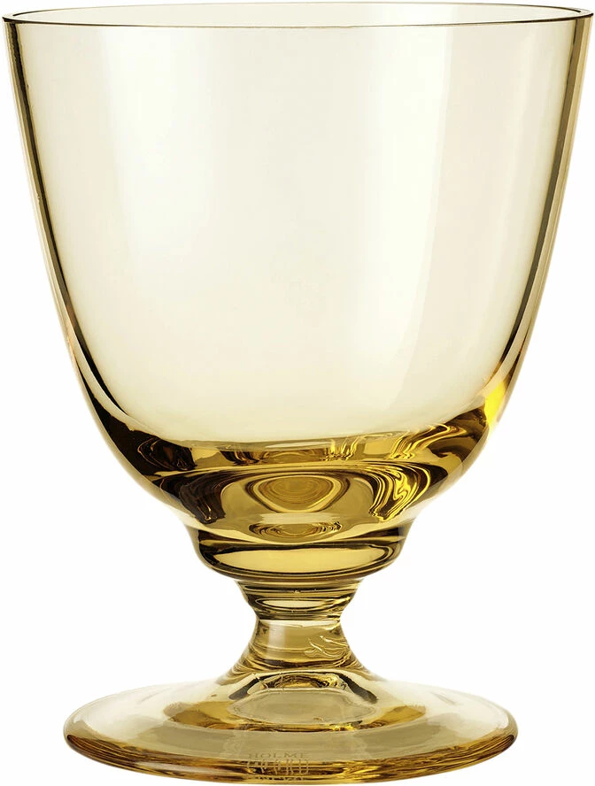 Holmegaard Flow Glas På Fod Amber 35 Cl
