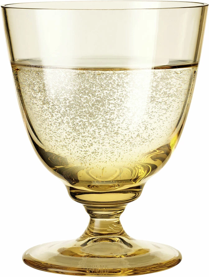 Holmegaard Flow Glas På Fod Amber 35 Cl - Billede 2