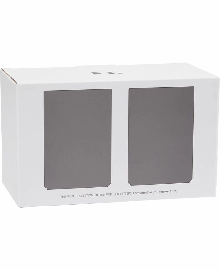 Design Letters Favourite Drinking Glass - The Mute Collection Set Of 2 Pcs