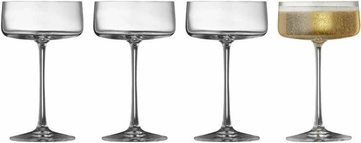 Lyngby Glas Champagneskål Zero 26 Cl 4 Stk.