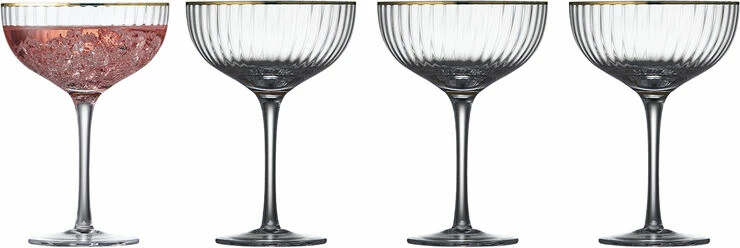 Lyngby Glas Cocktailglas Palermo Gold 31,5cl 4stk 1 Lyngby Glas Cocktailglas Palermo Gold 31,5cl 4stk