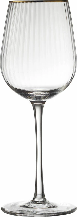 Lyngby Glas Hvidvinsglas Palermo Gold 30 Cl 4 Stk. 3 Lyngby Glas Hvidvinsglas Palermo Gold 30 Cl 4 Stk. - Billede 3