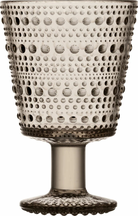 Iittala Kastehelmi Glas På Fod 30 Cl - Linen 2 Stk