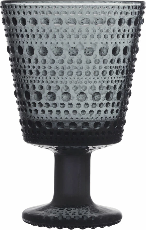 Iittala Kastehelmi 26cl Glas På Fod Mørkegrå 2stk