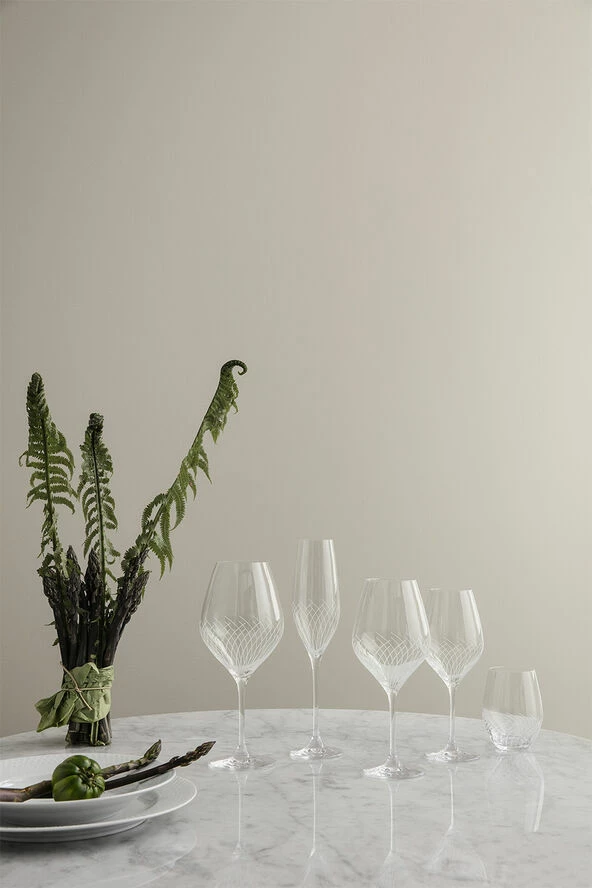 Holmegaard Cabernet Lines Bourgogneglas Klar 69 Cl 2 Stk. - Billede 3