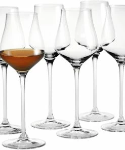 Holmegaard Perfection Spiritusglas Klar 5,0 Cl 6 Stk.